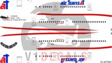 Air Transat, Nationair --Boeing 757-200 Decal