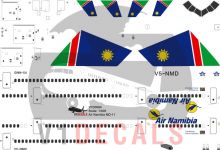 Air Namibia McDonnell Douglas MD-11 Decal