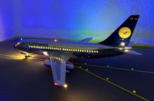 Lufthansa Airbus A320 限定版タグ Lufthansa Airbus A320-214 D-AIZP MAN to MUC